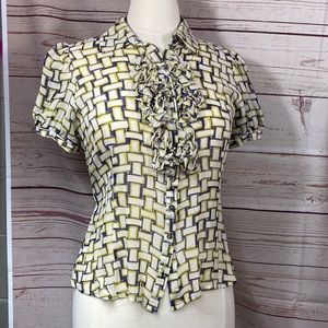 Elegance Paris see threw silk top